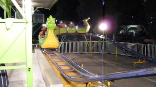 Geester at the NC State Fair Riding the Kids Dragon Roller Coaster [upl. by Richie]