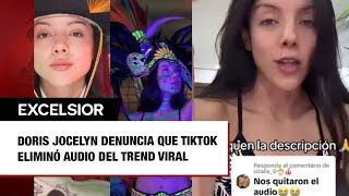 Doris Jocelyn denuncia que TikTok eliminó audio del trend viral [upl. by Kiryt]