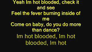 Foreigner  Hot Blooded with lyrics [upl. by Karlik]