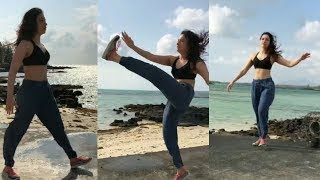 Tamanna Morning Workout  Tamanna Bhatia Workout Video [upl. by Colas]