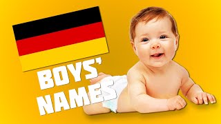 Top 20 Most Popular German Names For Boys  Get Germanized [upl. by Irakab]