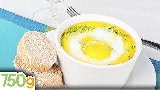 Recette des Oeufs cocotte aux épinards  750g [upl. by Web]