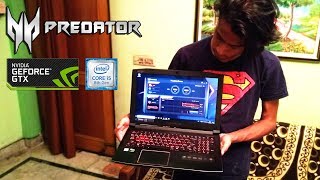 Acer Predator helios 300 i5 8th Gen 1050ti Gaming Laptop Unboxing amp Review [upl. by Quintus]