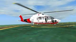 EOG Pelican to Camden Trinidad  Offshore ops FSX  Sikorsky S76 [upl. by Nahtiek]