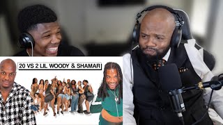 WOODY IS HILARIOUS 20 WOMEN VS 2 COMEDIANS LIL WOODY amp SHAMAR  DAD REACTION [upl. by Jacynth]