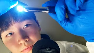 Eng ASMR 👀 Eye Exam Roleplay 🩺 Gentle whispering😴  Camera Touching and Tapping💤 [upl. by Aisilef]