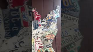 Map made out of State License Plates [upl. by Etnahsal934]