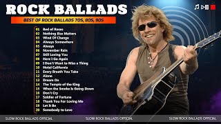 Top 20 Best Of Rock Ballads 70s 80s 90s  Bon Jovi Guns N Roses Aerosmith U2 Scorpions [upl. by Bohaty]