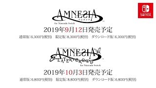 「AMNESIA for Nintendo Switch」「 AMNESIA LATER×CROWD for Nintendo Switch」 オトパ2019公開ムービー [upl. by Ariek]