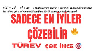 AŞIRI DÜŞÜRÜCÜ MUAZZAM BİR SORU TEĞETİMSİ türev [upl. by Rossie]