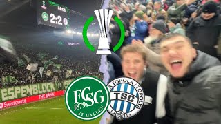 FC St Gallen vs TSC Backa Topola  Conference League Stadionvlog  DRAMA UMS WEITERKOMMEN🤔🤯 [upl. by Newmann]