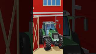 Tractor and Combine Harvester on an Animated Farm  Video for Kids [upl. by Evangelist]