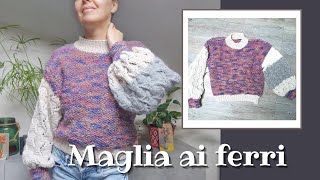 Maglia ai Ferri  Tutorial PassoPasso [upl. by Aonehc]