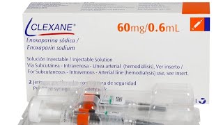 ENOXAPARINA CLEXANE  Para que sirve y Modo de aplicacion de los anticoagulantes [upl. by Holzman]