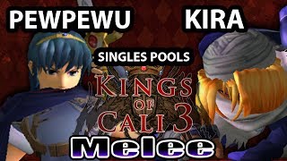 Kings of Cali 3  PewPewU Marth Vs Kira Sheik  Pools [upl. by Pelmas]