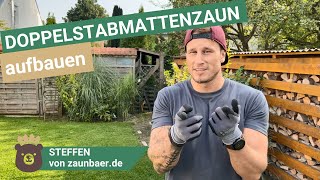 Doppelstabmattenzaun Montage DIYAnleitung für den Aufbau deines Gartenzauns [upl. by Obelia994]