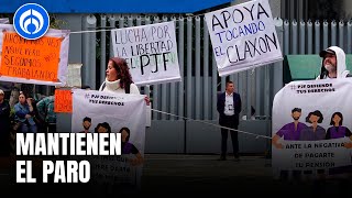 Trabajadores retan al Consejo de la Judicatura y mantienen paro en el Poder Judicial [upl. by Brunk289]