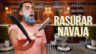 Cómo Usar Una Navaja De Barbero Para Rasurar 💈🔪 [upl. by Glennon657]