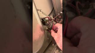 Replacing a Thermistor Thermal Fuse on whirlpool dryer stack unit [upl. by Noryb]