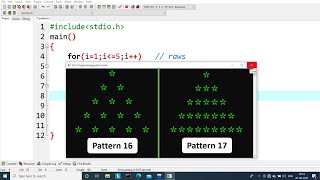 Pyramid Pattern Printing in C  Part 6  Learn Coding [upl. by Yesrod]