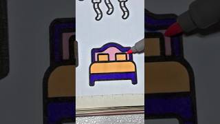 Sounds of Color Pens Satisfying ASMR Sherbert Bed🛏️🥱asmrsounds satisfying coloring reversed [upl. by Fleeta]