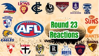 Every AFL clubs reaction to their Round 23 matches [upl. by Johanna]