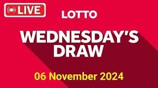 The National Lottery Lotto Draw Live results from Wednesday 06 Nov 2024  tonights lotto Draw live [upl. by Murage]