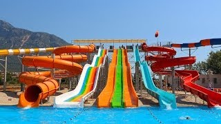 Oludeniz Water World  Парк водных развлечений в Олюдениз [upl. by Wyn]