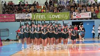 Mažoretky Česká Lípa – Rytmic  defilé baton classic  parada  Maribor 2023  MWF  Majorettes [upl. by Moffitt943]