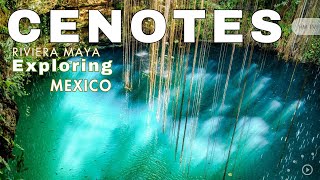 Exploring Mexicos Cenote tour in Akumal  Riviera Maya Playa del Carmen Mexico travel vlog [upl. by Auqinom]