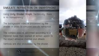 Shader Graph smartphone refraction test [upl. by Nyletak]