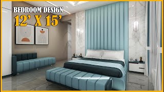 Bedroom Interior Design 12x15 feet Walkthrough bedroomdesign interiordesign bedroom bedroomdecor [upl. by Rma]