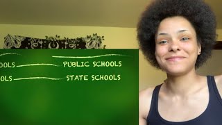 American Reacts to British Schools Explained [upl. by Libenson]