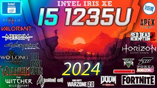 INTEL i51235u Gaming Test in 2024  Intel Iris XE in 30 GAMES [upl. by Persons797]