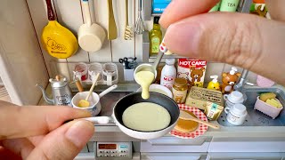 ReMent Mini Kitchen  Mini Pancake amp Cappuccino  Toy Food Cooking  Toy Food Miniatures ASMR [upl. by Nehtanoj]