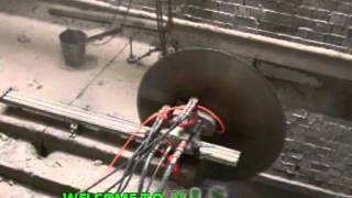 diamond blade hydraulic wall saw for cutting concrete and rock stone [upl. by Carlyn344]