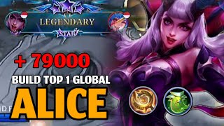 BUILD ALICE TERSAKIT 2024 BUILD ALICE TERKUAT 2024 MOBILE LEGENDS [upl. by Akemrej]