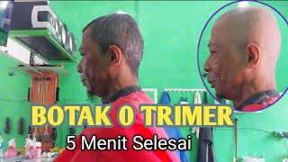 Tutorial Potong Rambut Pria Botak 0 Trimer 5 Menit Selesai Mudah dipahami untuk pemula [upl. by Engelhart]