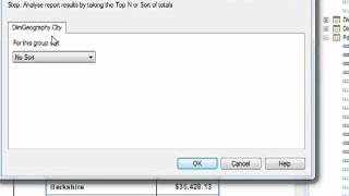 Crystal Reports 2008 Sorting a Crosstab by the Summarized Data  tutorial [upl. by Llyrpa]