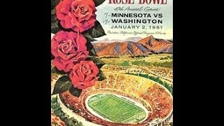 1961 Rose Bowl Washington vs Minnesota [upl. by Edda]