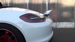 PORSCHE BOXSTER981 REAR WING Rennwagen ② [upl. by Dilaw525]