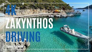 【4K】 Greece Zakynthos Driving  Road from Laganas to Navagio Beach View Point [upl. by Ynar755]