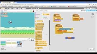 Scratch Dersleri  Flappy Bird Game Tutorial 3  Flappynin hareketli hale getirilmesi [upl. by Blinni]