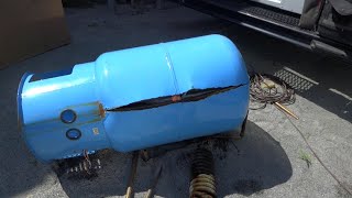 AMTROL BOILERMATE HOT WATER STORAGE TANK EXPLODED [upl. by Ahsikyt]