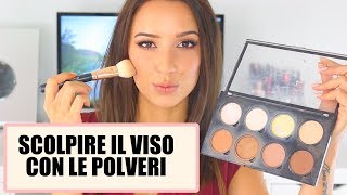 COME SCOLPIRE IL VISO CON LE POLVERI BLUSH TERRA ABBRONZANTE BAKING  Giulia Mapelli [upl. by Roz366]