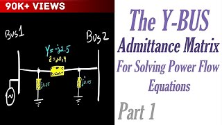 The Ybus Admittance Matrix for Solving Power Flow Equations Part 1 [upl. by Lynelle]