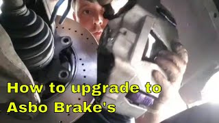 How to upgrade to Asbo calipers on Ford Mondeo MK3 St220 conversion [upl. by Ortrud]