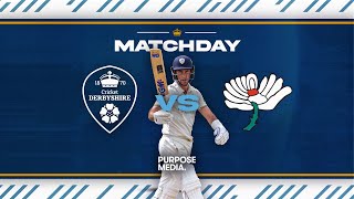 🔴 LIVE  Derbyshire vs Yorkshire Day Two [upl. by Saimerej68]