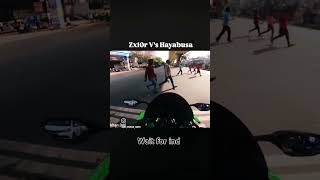 zx10r vs hayabusa zx10r vs hayabusa drag race zx10r vs hayabusa 2ytshorts vairalvideo [upl. by Shelburne]