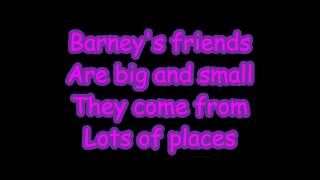 Barney Theme Song Lyrics [upl. by Mickey]